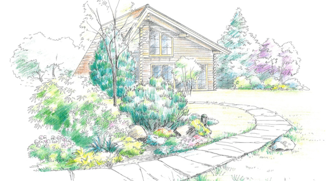 Ландшафтный дизайн проект в скандинавском стиле