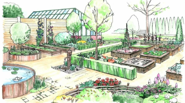 Ландшафтный дизайн проект в голландском стиле